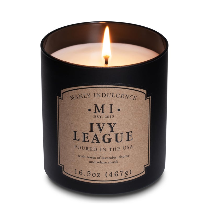 Manly Indulgence Ivy League Scented Candles for Men, 16.5 oz Single Wick, Premium Soy Blend Wax, 60H Burn, Candles for Home Scented â€“ Made in The USA - Image 3